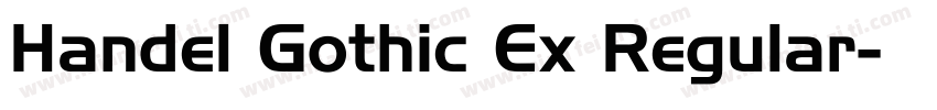 Handel Gothic Ex Regular字体转换